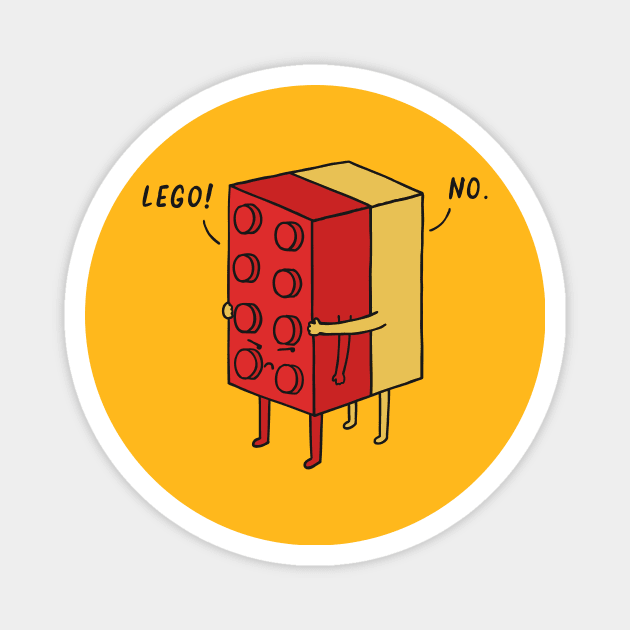 I will never lego Magnet by ilovedoodle